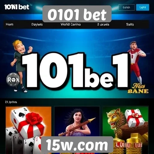 Diversidade de jogos disponíveis na 0101 bet